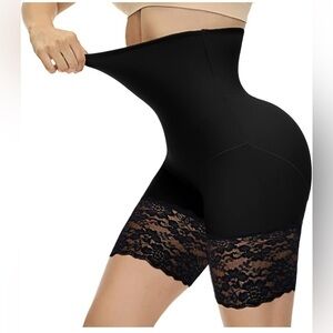 Women's High Waisted Tummy Control Shorts Black